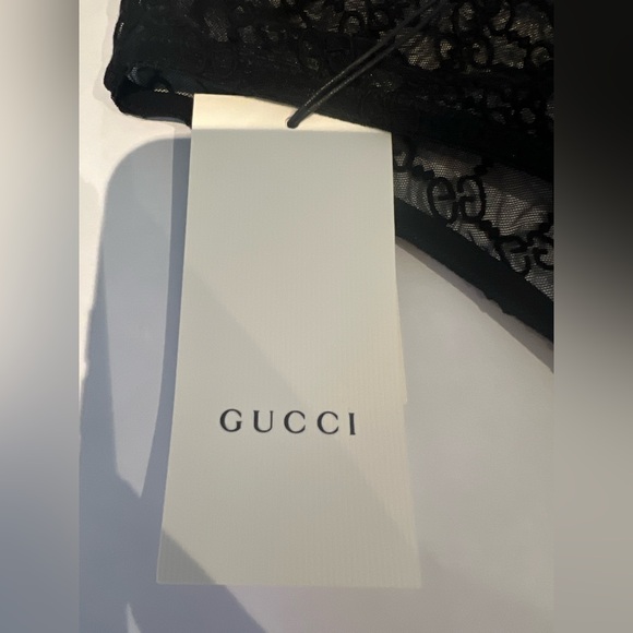 Gucci Lingerie Black Top & Bottom Set Large - Picture 4 of 4